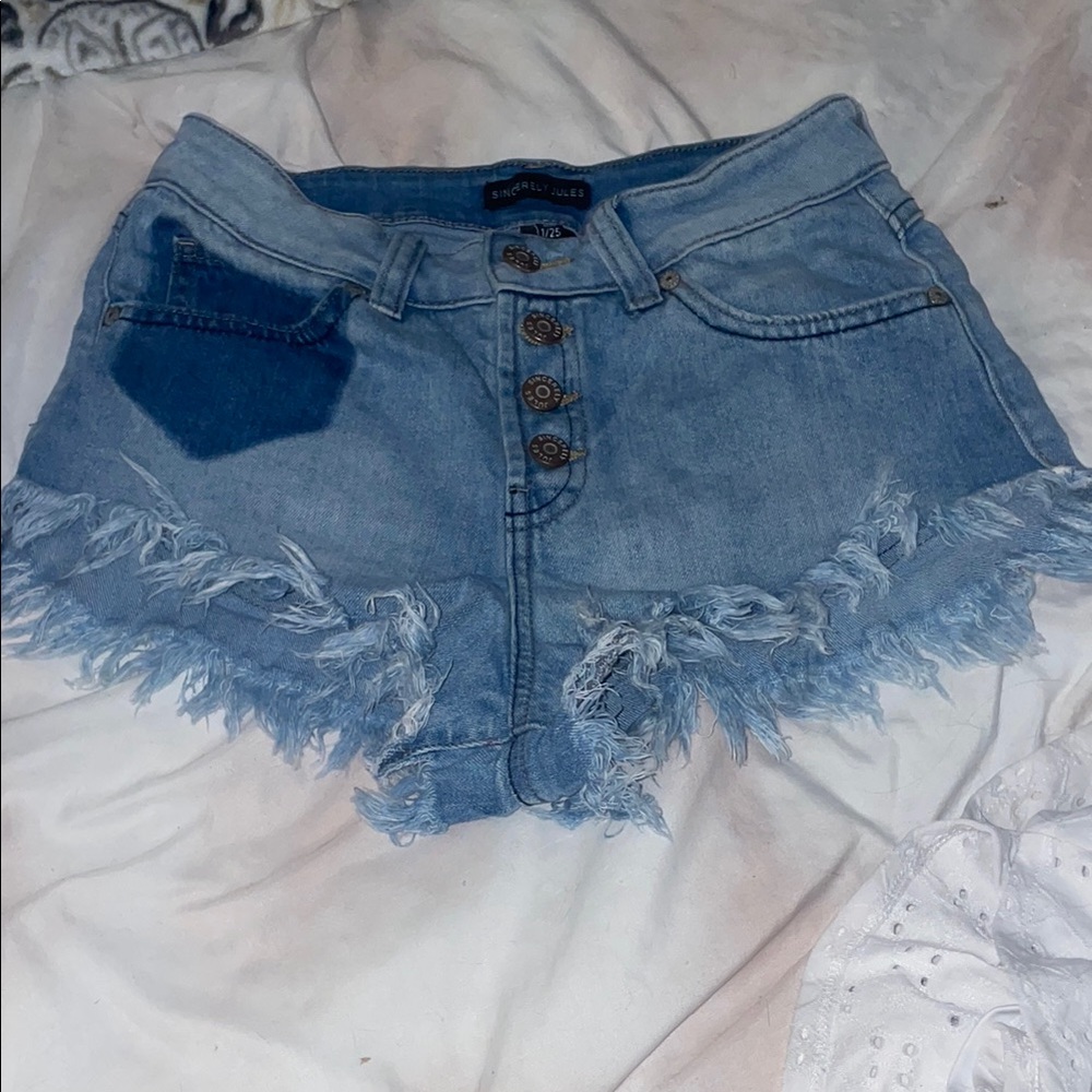 Blue Denim Women's Shorts